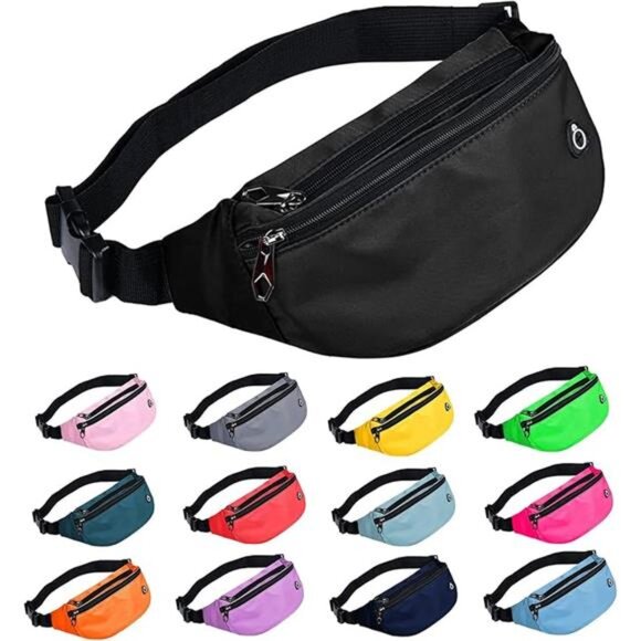 Fanny Pack for Men Women, Waterproof Sports Waist Bag Pack, Belt Bag for Travel - Picture 7 of 7